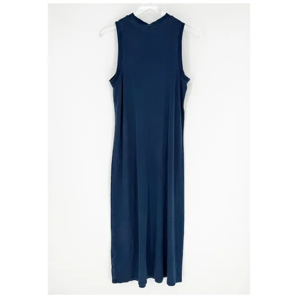 RicherPoorer‎ Vintage Rita Ribbed Maxi Dress Women's Size S Blue - Image 3