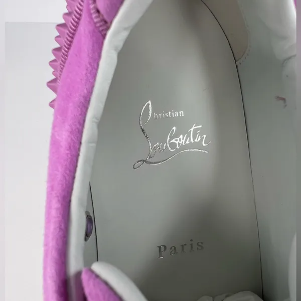 Christian Louboutin Vieira 2 Orlato Flat Bubble Gum Pink Women Sneakers EU 42 - Image 11