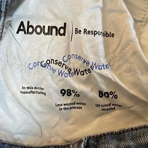 Abound button fly cotton jeans. Tapered. Size 26 waist. - Image 6
