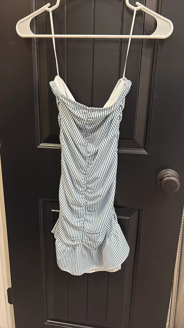 Edikted Gaia Gathered Mini Dress - Image 3