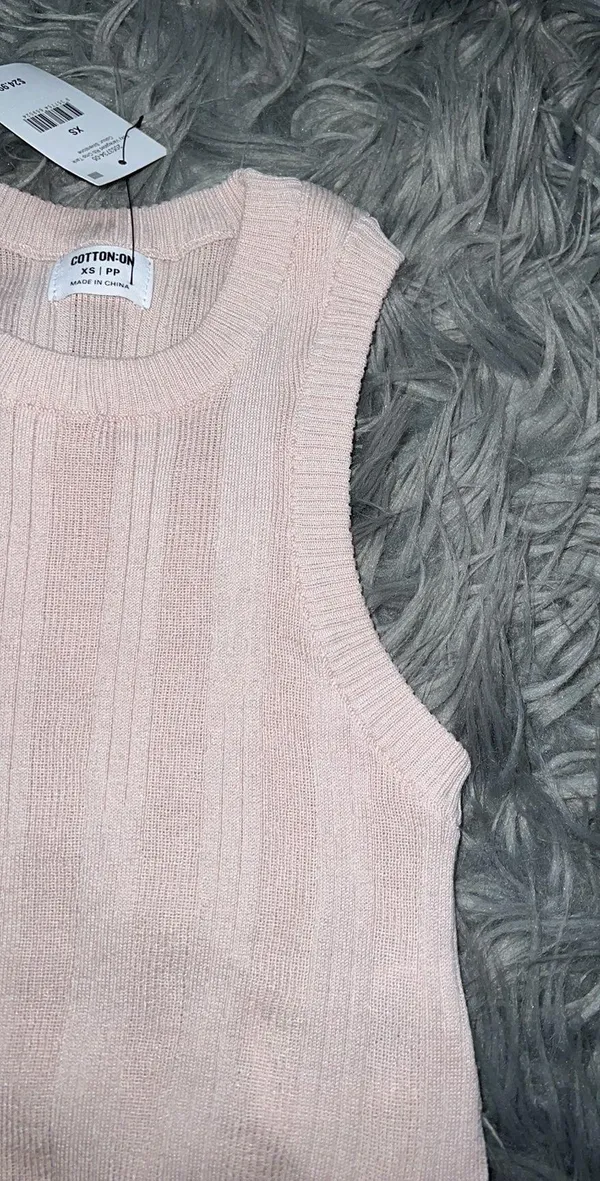 Cotton On foxy variegated rib crop tank - Image 3