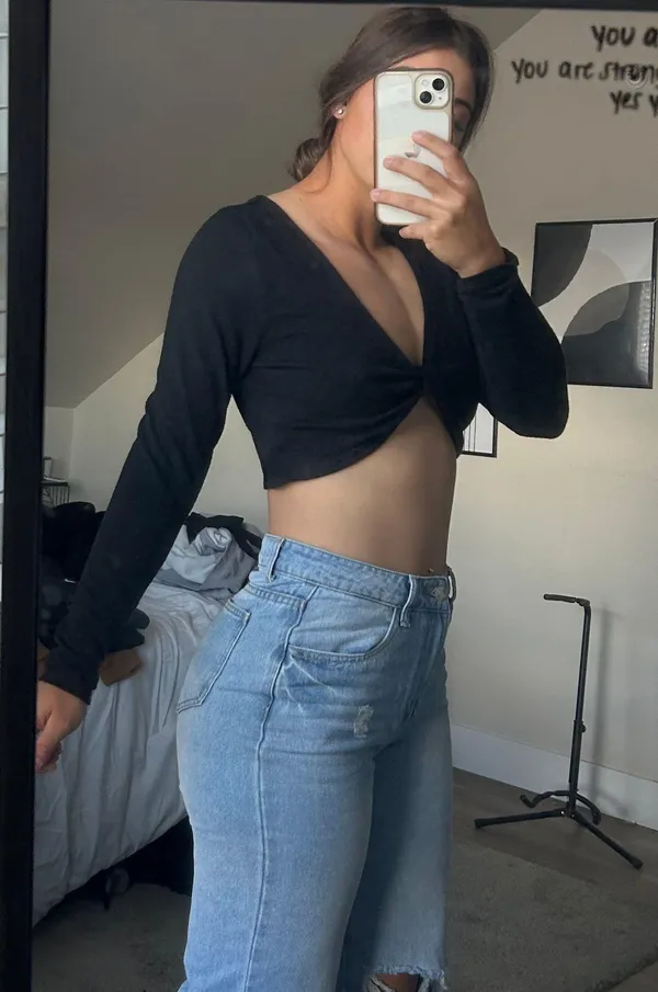 Wild Fable Black Crop Top - Image 3
