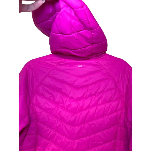 Mountain Warehouse Womens Pink‎ Puffer Jacket Hooded Lightweight Packable Sz 10 - Image 9