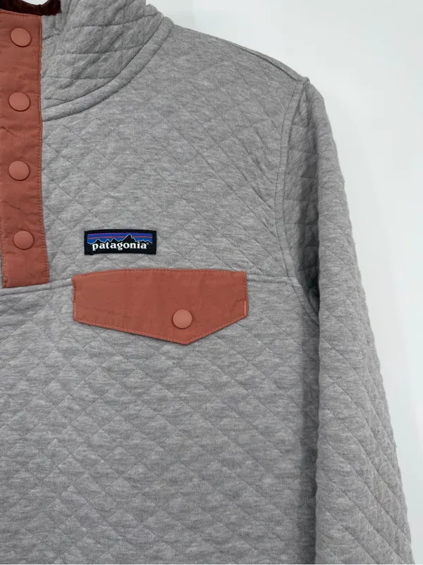 Patagonia Organic Cotton Quilt Snap-T Pullover Women’s Small Drifter Grey - Image 5