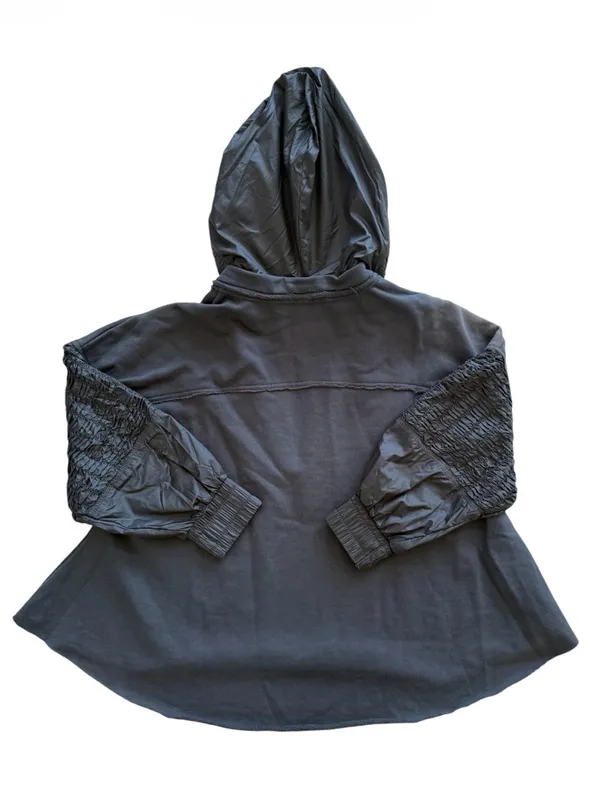 Free People Movement Spin Hoodie Charcoal Gray Size Small - Image 4