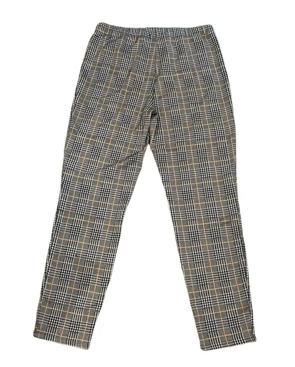 PacSun LA Retro Houndstooth Window Pane Elastic Waist Pull On Pants L - Image 4