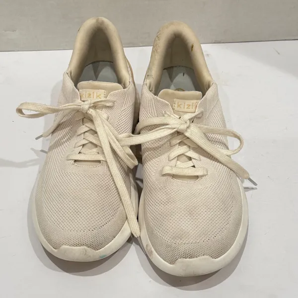 Kizik Athens Sneakers Mens 7.5‎ Womens 9 Cream Peach Shoes Hands-Free Cage G2FC - Image 3