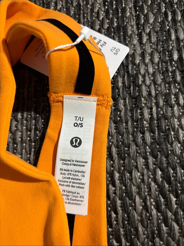 Lululemon Fly Away Tamer Headband NEW Tiger Orange - Image 5