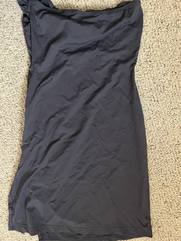 Mini strapless dress Gray Size 2 - Image 3