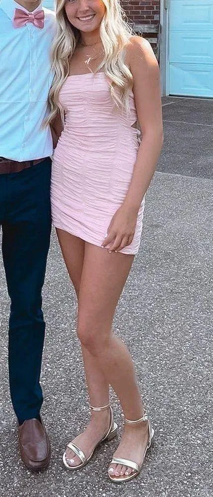 pink mini dress - Image 3