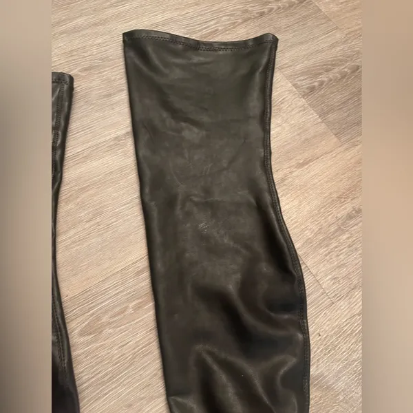 Steve Madden Over Knee Leather Open Toe Boots Us8.5 - Image 4