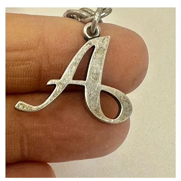 James Avery Sterling silver A monogram bracelet - Image 10
