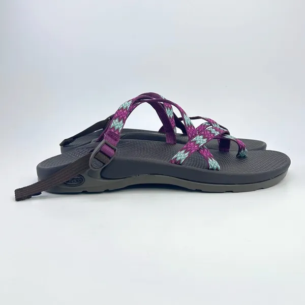 Chaco Zong EcoTread Sandals Womens 10 Berry Teal Toe Loop J104904 Discontinued - Image 6