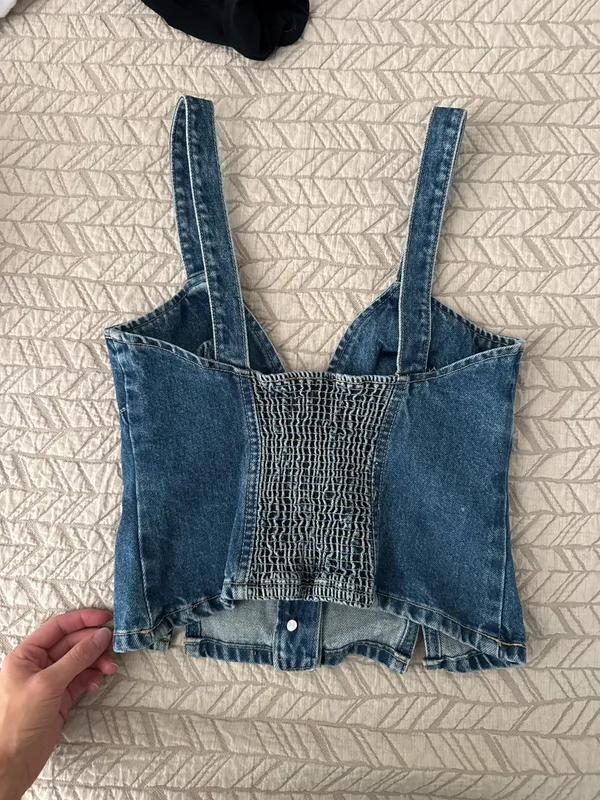 ZARA Denim Top - Image 3