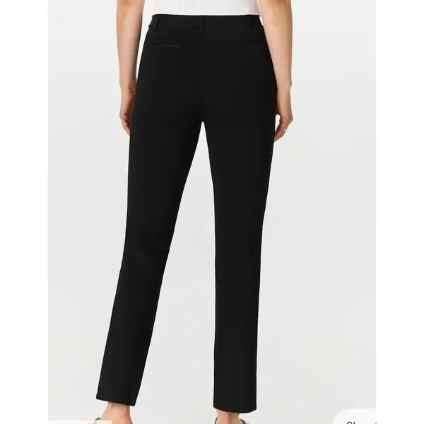 Quince Ultra Stretch Ponte Straight Leg Pants‎ Black Size S - Image 2
