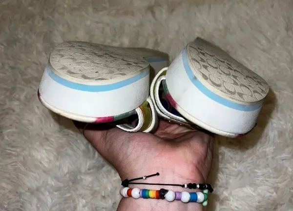 Coach Y2K Multi Colored Fiona Platform Sandal Size 9 - Image 3