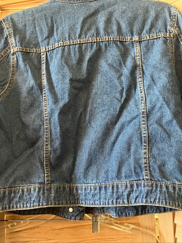 Faded Glory Blue Denim Jacket Large - Image 11