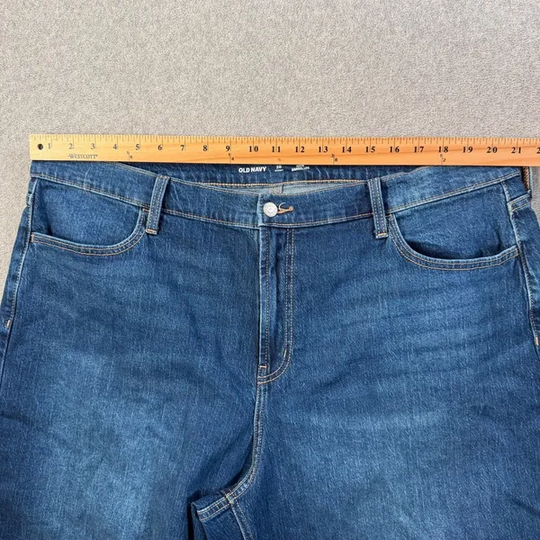 Old Navy Women's Size 20 Short High-Rise Wow Barrel Leg Jeans Medium Wash Blue - Image 5