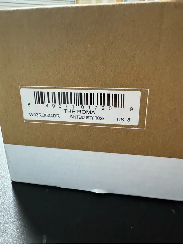Soludos Roma Sneaker White / Pink / Light Blue Size 8 New - Image 2