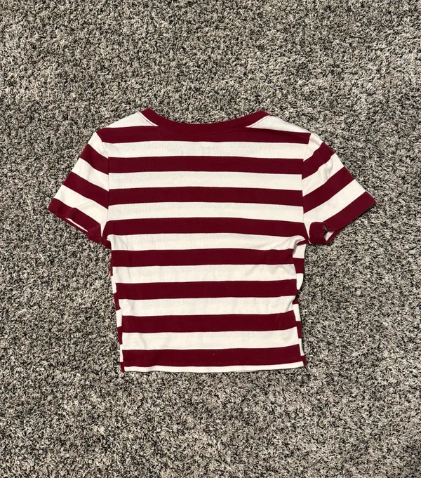 Striped Cropped Tee  - Image 3