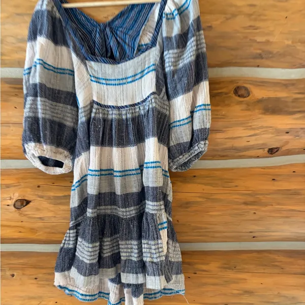 Free People Peasant Mini Dress size Medium - Image 4