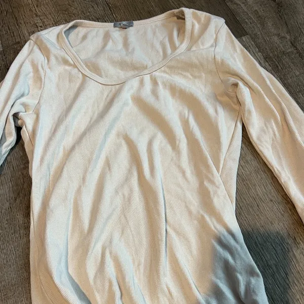 PJ Harlow ribbed‎ tan Norah top size small - Image 6