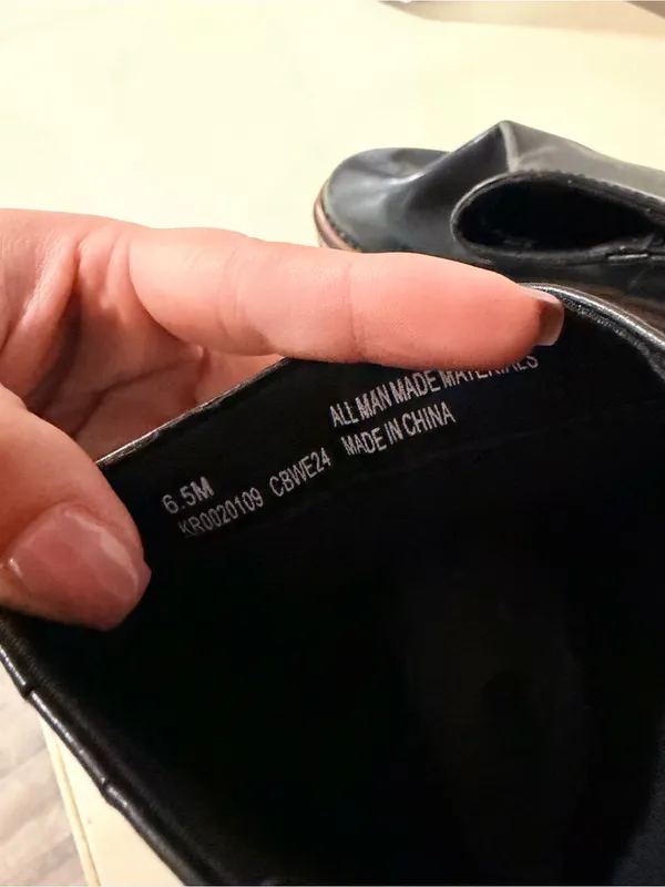 Kork-Ease Black Leather Lug Sole Ankle Boots - Image 4