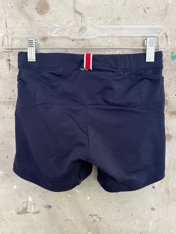 Tracksmith Turnover Short Tights in Navy Blue - Image 3