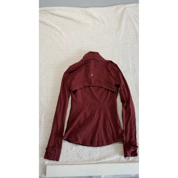 Lululemon Define Jacket Luon Dark Red Full Zip Yoga Activewear Size 6 - Image 2