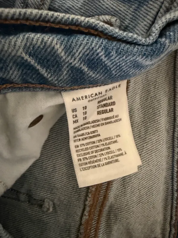 American Eagle Outfitters 90’s Low Rise Skinny Kick Jeans Size 10 - Image 9