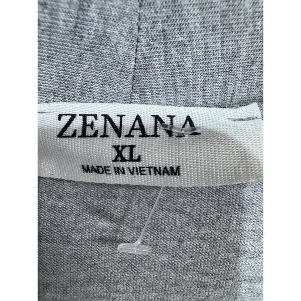 Zanana XL Women's Gray Ribbed Knit‎ Cardigan Top Cozy Lounge Casual Chic - Image 2