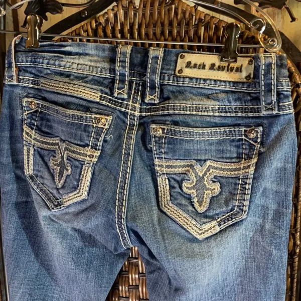 Rock Revival Jacklyn Boot Jeans Size 29 - Image 4