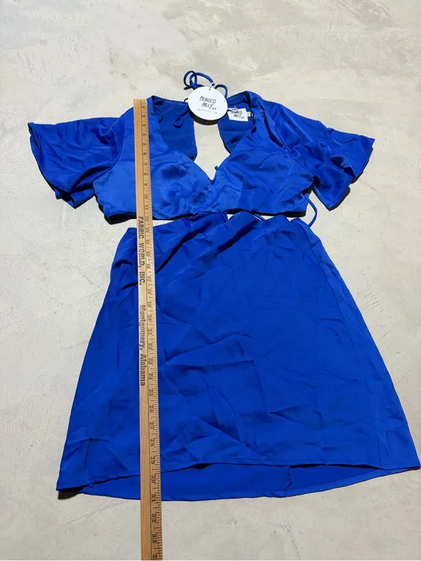 Princess Polly NWT Mischa Mini Dress blue 12 - Image 4