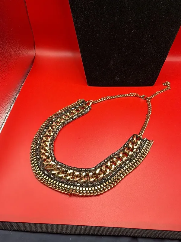 Layered Statement Necklace Multi - Image 7