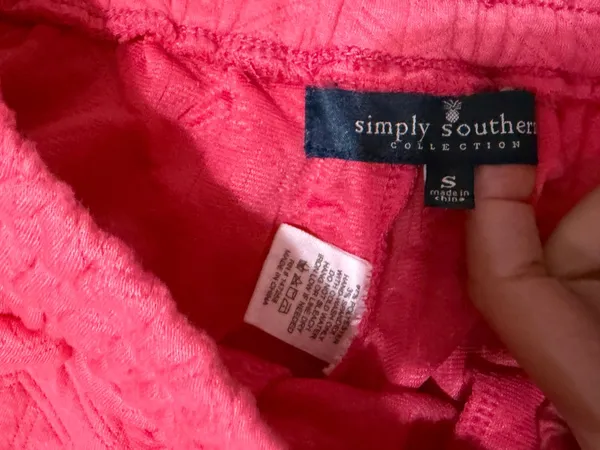SIMPLY SOUTHERN Quilted Pearl & Rhinestone Trim joggers - Image 4