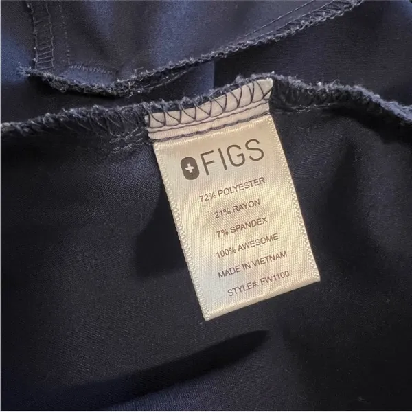 FIGS Casma Scrub Top, Small Navy - Image 3