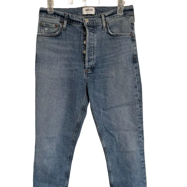 Agolde Revolve High Waist High Rise Nico Slim Jeans 28 - Image 3
