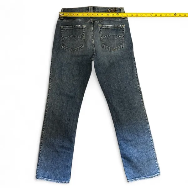 Y2K Abercrombie & Fitch Women's Low Rise Bootcut Jeans Size 0 Medium Wash - Image 6