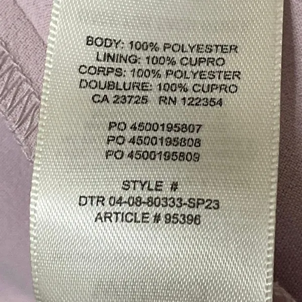 Aritzia Wilfred Lilac Purple Sleeveless Square Neck Fit & Flare Mini Dress 10 - Image 5