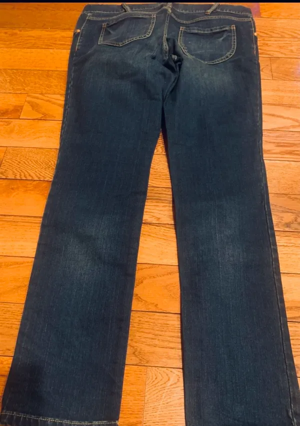 Liz Lange Dark Wash Maternity Bootcut Jeans (Size 6 - Image 6