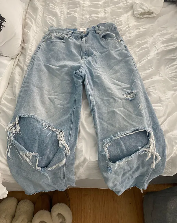 Princess Polly Abrand Distressed High Waisted Jeans - Image 3