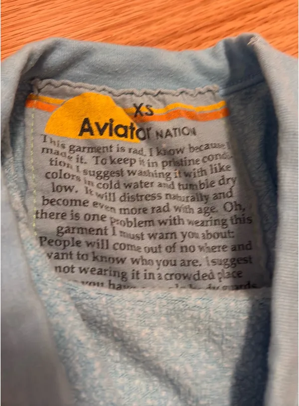 Blue Aviator Nation Sweatshirt - Image 3