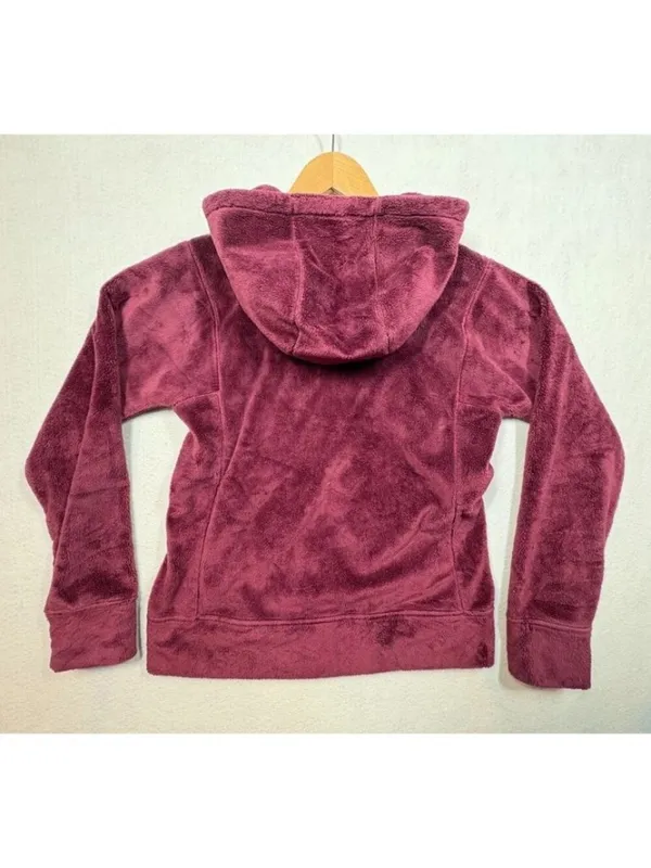 Patagonia Womens Plush Synchilla Hoody 20954 Burgundy Full Zip Hooded Size Small - Image 2