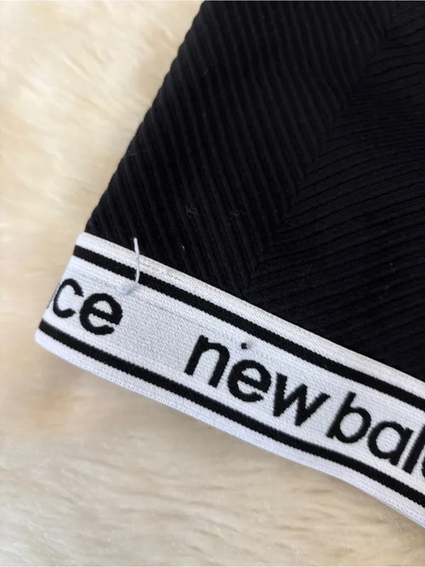 New Balance Black Racerback Sports Bra - Image 2