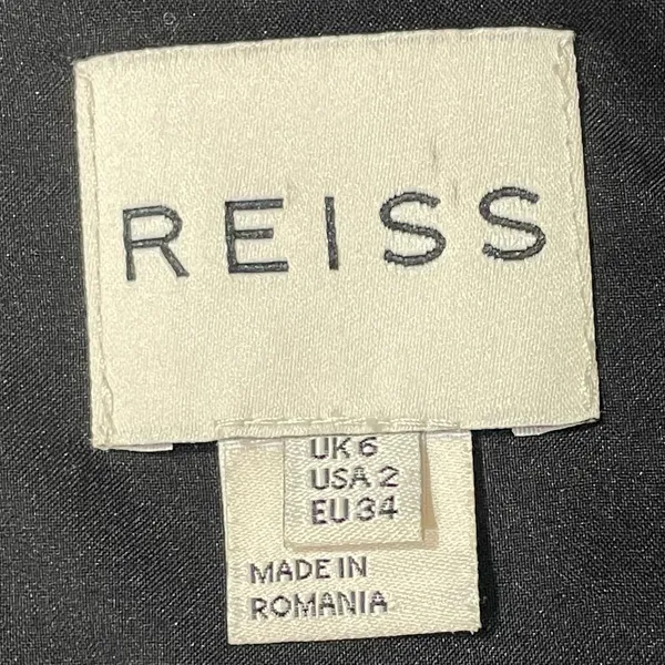 Reiss Zaria-Sheer Stripe Dress - Black - US 2 - Image 10