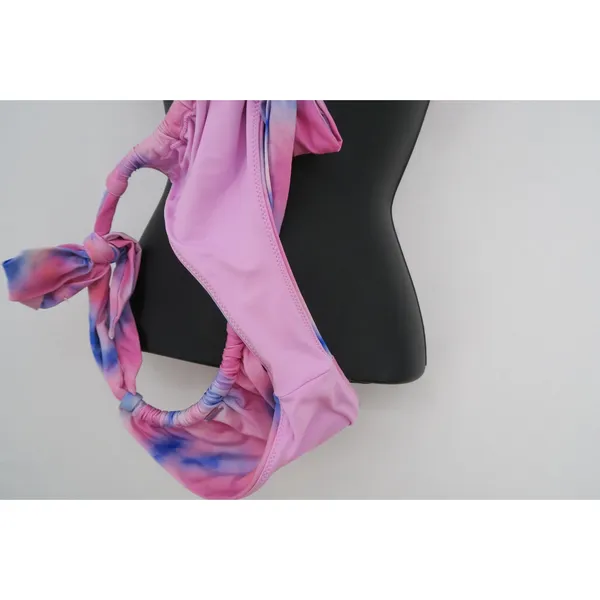 Victoria's Secret Pink Blue‎ Tie Dye Triangle Bikini Set Size Medium - Image 7