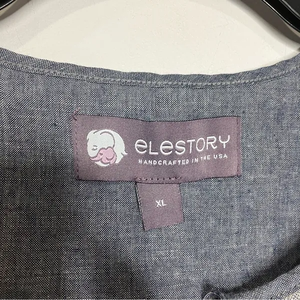 Elestory 100% cotton peasant dress floral pattern‎ size XL - Image 2