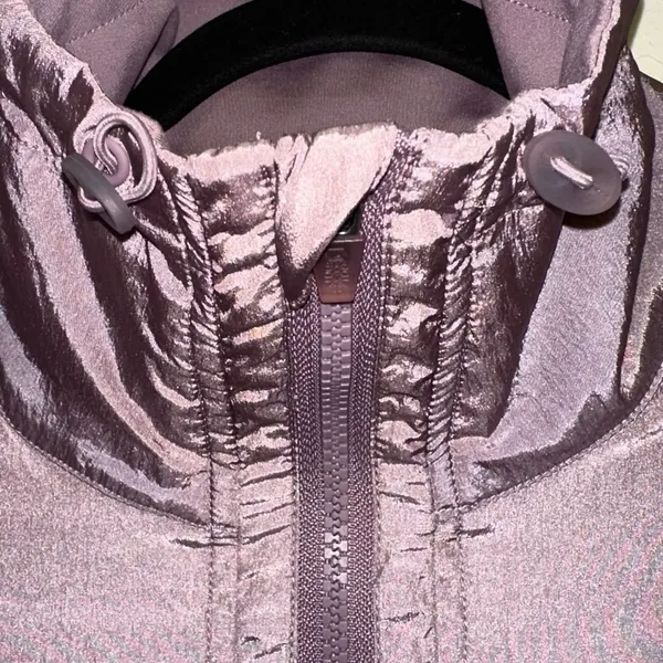 Free People Movement Cropped Pullover Jacket Small Purple Half Zip‎ Athleisure - Image 2