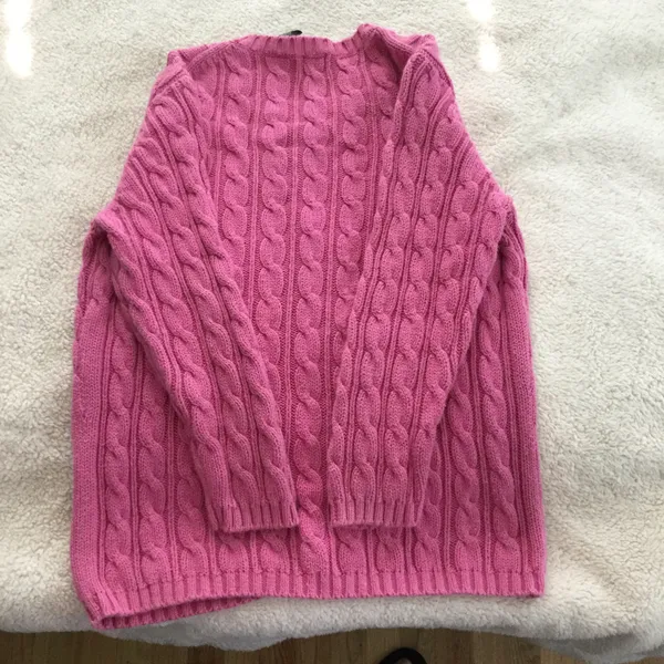 Gap Vintage Cable Knit Cardigan Sweater Pink - Sz S - Image 7