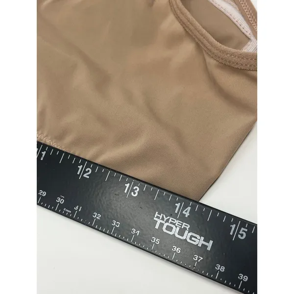 Wireless Bralette Women M Nude Scalloped Front Closure VNeck Comfort Stretch - Image 6
